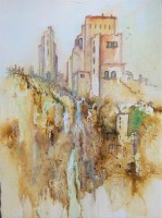 Crags & Crenellations 26 x 22cm